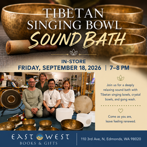 Tibetan Singing Bowl Sound Bath in Store - September 18, Friday 2026 7-8 pm